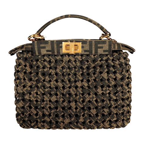 fendi woven peekaboo|fendi peekaboo suede.